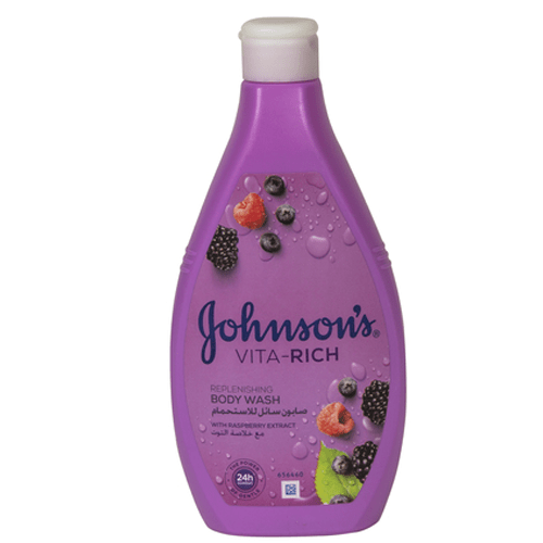 49434815_Johnsons Vita Rich Replenishing Body Wash With Raspberry Extract - 400ml-500x500